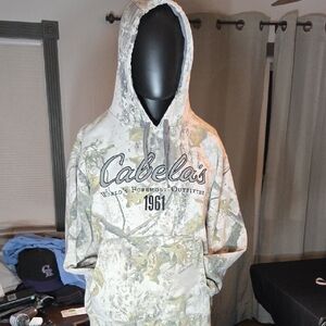 Cabela's Camouflage Pullover Hoodie in Neutral Camo